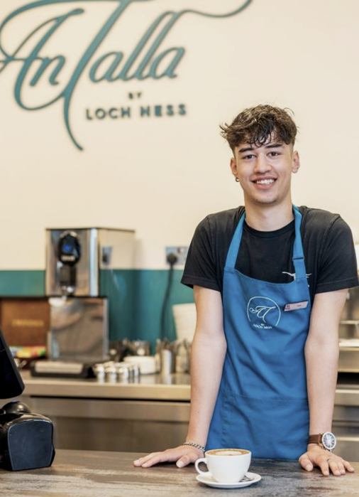 cafe worker, man in a kitchen